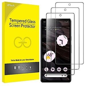 JETech Screen Protector for Google Pixel 7a 6.1 Inch Tempered Glass Film 3 Pack